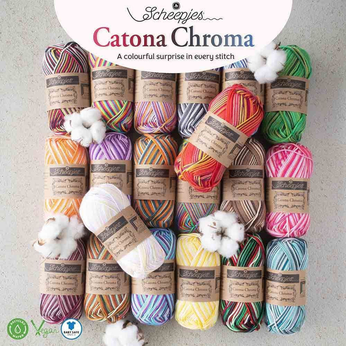 Scheepjes Catona Chroma (Fingering) (100% Mercerized Cotton) 🇳🇱 – The ...